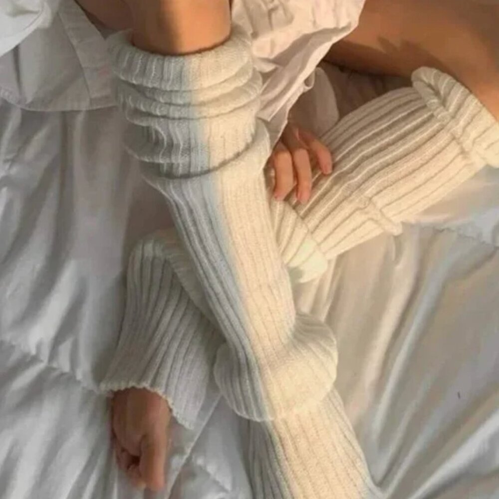 NEW! Winter White Leg Warmers Stockings